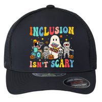 Inclusion IsnT Scary Teacher Skeleton Ghost Cute Halloween Gift Flexfit Unipanel Trucker Cap