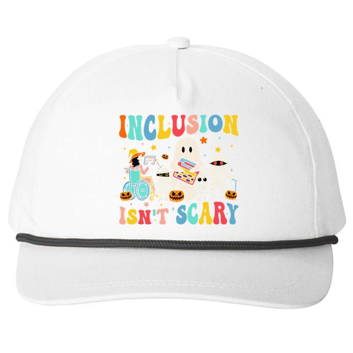 Inclusion IsnT Scary Teacher Skeleton Ghost Cute Halloween Gift Snapback Five-Panel Rope Hat