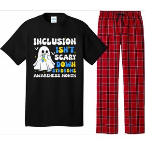 Inclusion Isnt Scary Down Syndrome Awareness Yellow And Blue Pajama Set