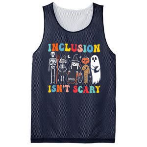 Inclusion IsnT Scary Slp Halloween Sped Teacher Ghost Mummy Mesh Reversible Basketball Jersey Tank