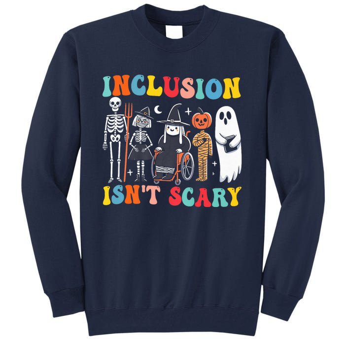 Inclusion IsnT Scary Slp Halloween Sped Teacher Ghost Mummy Tall Sweatshirt