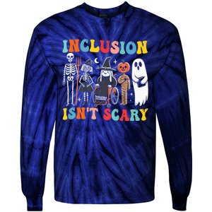 Inclusion IsnT Scary Slp Halloween Sped Teacher Ghost Mummy Tie-Dye Long Sleeve Shirt