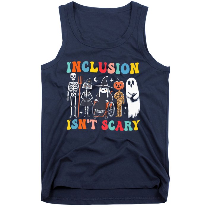 Inclusion IsnT Scary Slp Halloween Sped Teacher Ghost Mummy Tank Top