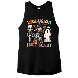 Inclusion IsnT Scary Slp Halloween Sped Teacher Ghost Mummy Ladies PosiCharge Tri-Blend Wicking Tank