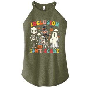 Inclusion IsnT Scary Slp Halloween Sped Teacher Ghost Mummy Women's Perfect Tri Rocker Tank