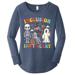 Inclusion IsnT Scary Slp Halloween Sped Teacher Ghost Mummy Women's Perfect Tri Tunic Long Sleeve Shirt