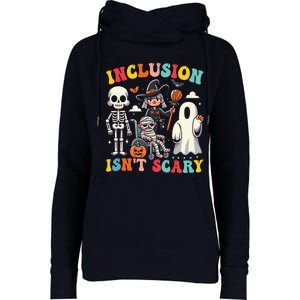 Inclusion IsnT Scary Slp Halloween Sped Teacher Ghost Mummy Womens Funnel Neck Pullover Hood