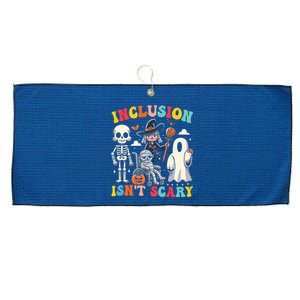 Inclusion IsnT Scary Slp Halloween Sped Teacher Ghost Mummy Large Microfiber Waffle Golf Towel