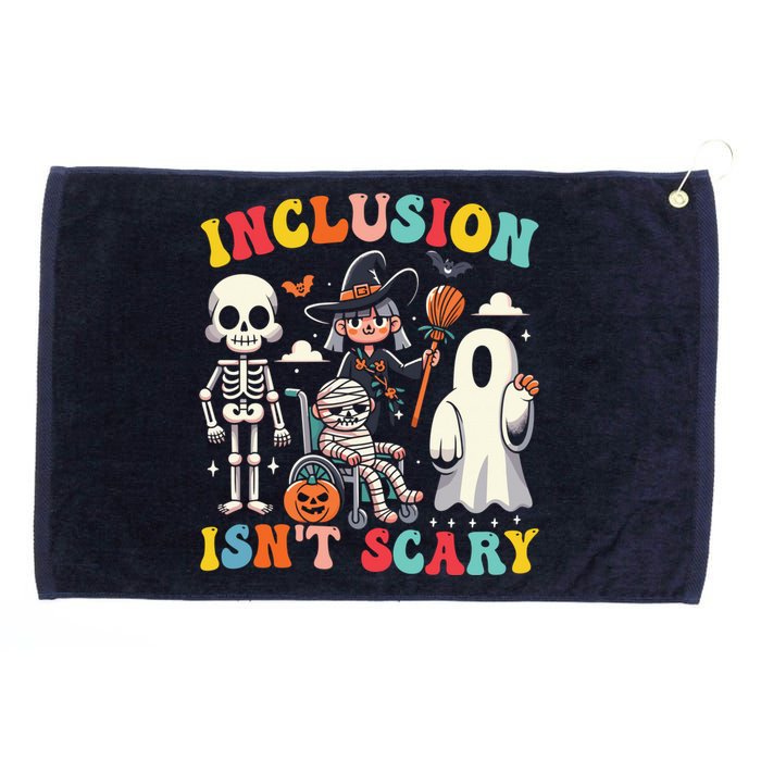 Inclusion IsnT Scary Slp Halloween Sped Teacher Ghost Mummy Grommeted Golf Towel