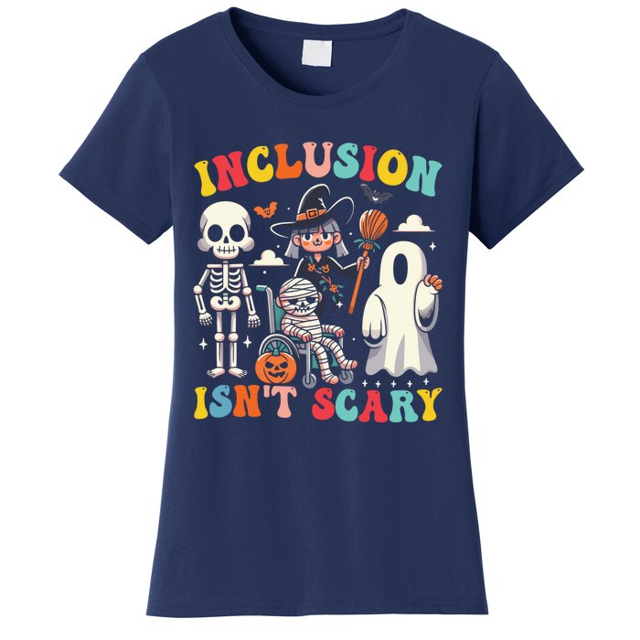 Inclusion IsnT Scary Slp Halloween Sped Teacher Ghost Mummy Women's T-Shirt