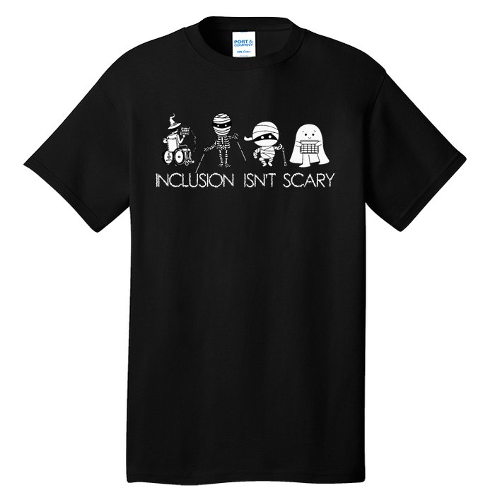 Inclusion IsnT Scary Slp Halloween Sped Teacher Ghost Mummy Tall T-Shirt