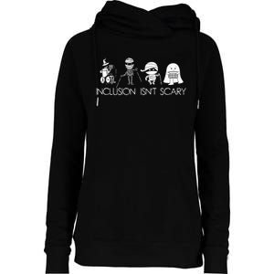 Inclusion IsnT Scary Slp Halloween Sped Teacher Ghost Mummy Womens Funnel Neck Pullover Hood