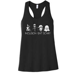 Inclusion IsnT Scary Slp Halloween Sped Teacher Ghost Mummy Women's Racerback Tank