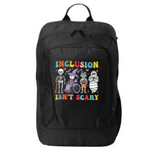 Inclusion IsnT Scary Slp Halloween Sped Teacher Ghost Mummy City Backpack