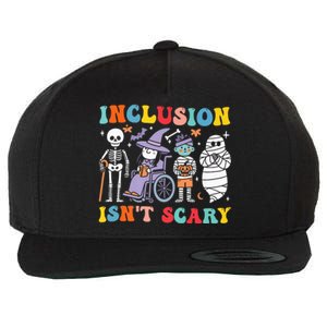 Inclusion IsnT Scary Slp Halloween Sped Teacher Ghost Mummy Wool Snapback Cap