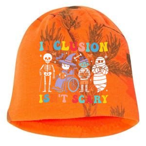 Inclusion IsnT Scary Slp Halloween Sped Teacher Ghost Mummy Kati - Camo Knit Beanie