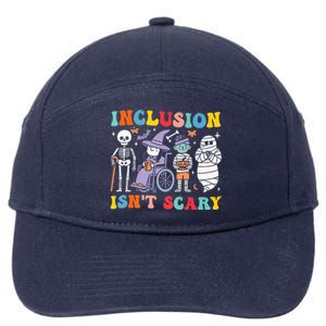 Inclusion IsnT Scary Slp Halloween Sped Teacher Ghost Mummy 7-Panel Snapback Hat