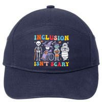 Inclusion IsnT Scary Slp Halloween Sped Teacher Ghost Mummy 7-Panel Snapback Hat