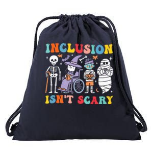 Inclusion IsnT Scary Slp Halloween Sped Teacher Ghost Mummy Drawstring Bag