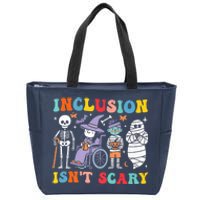 Inclusion IsnT Scary Slp Halloween Sped Teacher Ghost Mummy Zip Tote Bag