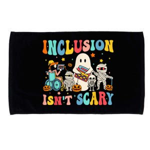 Inclusion IsnT Scary Teacher Skeleton Ghost Cute Halloween Microfiber Hand Towel