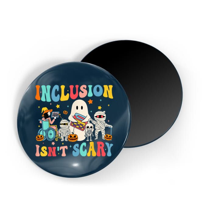 Inclusion IsnT Scary Teacher Skeleton Ghost Cute Halloween Magnet