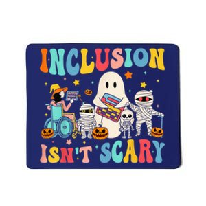 Inclusion IsnT Scary Teacher Skeleton Ghost Cute Halloween Mousepad