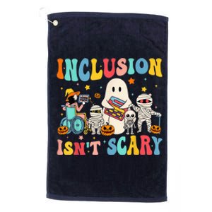 Inclusion IsnT Scary Teacher Skeleton Ghost Cute Halloween Platinum Collection Golf Towel