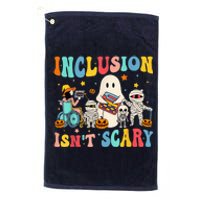 Inclusion IsnT Scary Teacher Skeleton Ghost Cute Halloween Platinum Collection Golf Towel