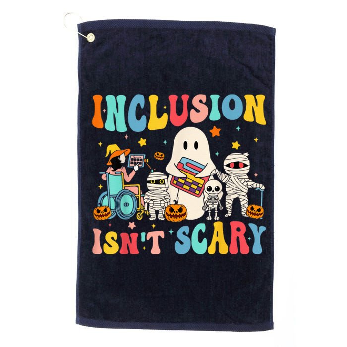 Inclusion IsnT Scary Teacher Skeleton Ghost Cute Halloween Platinum Collection Golf Towel