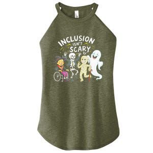 Inclusion IsnT Scary Teacher Skeleton Ghost Cute Halloweeninclusion IsnT Scary Women's Perfect Tri Rocker Tank