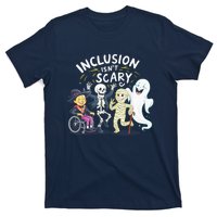 Inclusion IsnT Scary Teacher Skeleton Ghost Cute Halloweeninclusion IsnT Scary T-Shirt