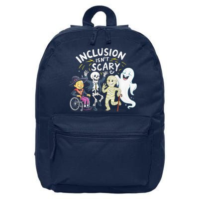 Inclusion IsnT Scary Teacher Skeleton Ghost Cute Halloweeninclusion IsnT Scary 16 in Basic Backpack