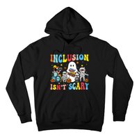 Inclusion IsnT Scary Teacher Skeleton Ghost Cute Halloween Hoodie