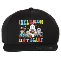 Inclusion IsnT Scary Teacher Skeleton Ghost Cute Halloween Wool Snapback Cap