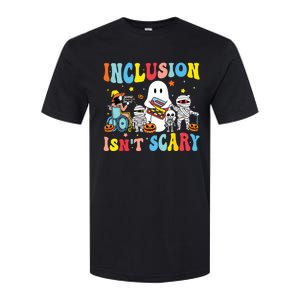 Inclusion IsnT Scary Teacher Skeleton Ghost Cute Halloween Softstyle CVC T-Shirt