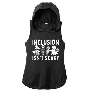 Inclusion IsnT Scary Slp Halloween Sped Teacher Ghost Mummy Ladies PosiCharge Tri-Blend Wicking Draft Hoodie Tank