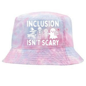 Inclusion IsnT Scary Slp Halloween Sped Teacher Ghost Mummy Tie-Dyed Bucket Hat