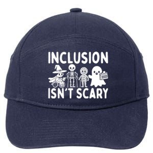 Inclusion IsnT Scary Slp Halloween Sped Teacher Ghost Mummy 7-Panel Snapback Hat