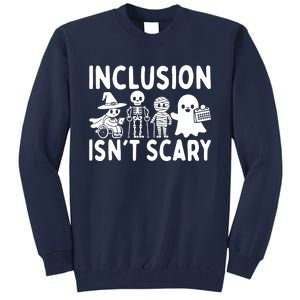 Inclusion IsnT Scary Slp Halloween Sped Teacher Ghost Mummy Tall Sweatshirt