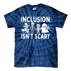 Inclusion IsnT Scary Slp Halloween Sped Teacher Ghost Mummy Tie-Dye T-Shirt