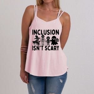 Inclusion IsnT Scary Slp Halloween Sped Teacher Ghost Mummy Women's Strappy Tank