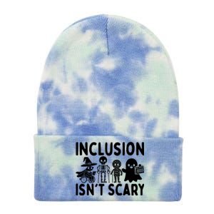 Inclusion IsnT Scary Slp Halloween Sped Teacher Ghost Mummy Tie Dye 12in Knit Beanie