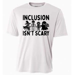 Inclusion IsnT Scary Slp Halloween Sped Teacher Ghost Mummy Cooling Performance Crew T-Shirt