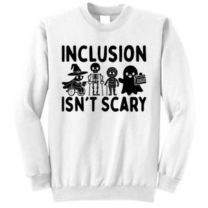 Inclusion IsnT Scary Slp Halloween Sped Teacher Ghost Mummy Sweatshirt