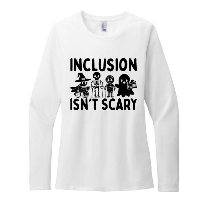 Inclusion IsnT Scary Slp Halloween Sped Teacher Ghost Mummy Womens CVC Long Sleeve Shirt