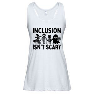 Inclusion IsnT Scary Slp Halloween Sped Teacher Ghost Mummy Ladies Essential Flowy Tank