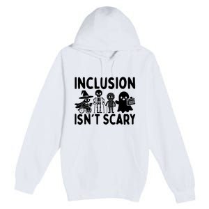 Inclusion IsnT Scary Slp Halloween Sped Teacher Ghost Mummy Premium Pullover Hoodie