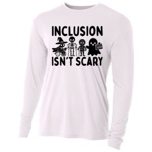 Inclusion IsnT Scary Slp Halloween Sped Teacher Ghost Mummy Cooling Performance Long Sleeve Crew