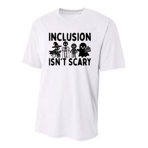 Inclusion IsnT Scary Slp Halloween Sped Teacher Ghost Mummy Youth Performance Sprint T-Shirt